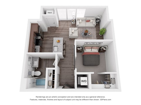 A5 Floor Plan at Maven on Broadway, Rochester, MN, 55904